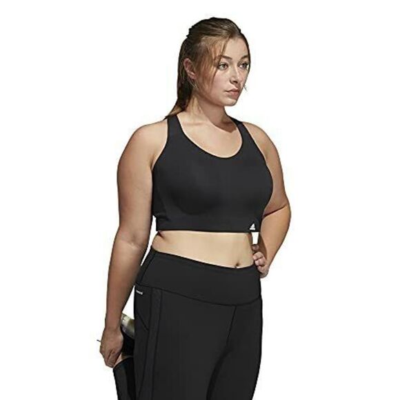 adidas GP6780 Women's Size 36B Black Ultimate Training Padded Sports Bra $65+ - Picture 2 of 5